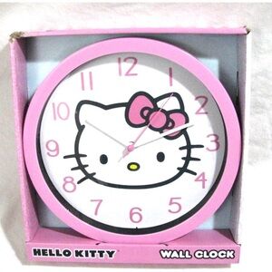 Sanrio Hello Kitty  10" Wall Clock Pink